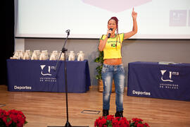 Cantante de la gala del deporte de la Universidad de Málaga. Facultad de Ciencias de la Educación. Mayo de 2014