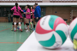 Partido femenino Universidad de Málaga - Universidad de A Coruña. Campeonato de España Universitario de Voleibol. Complejo Polideportivo Universitario. Abril de 2018