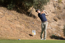Jugador del equipo de la Universidad de Málaga. Campeonato Europeo de Golf Universitario. Antequera. Junio de 2019