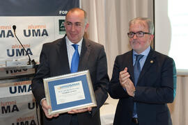 Nombramiento de D. Juan José Sánchez Luque como Presidente de Honor de la Unión Profesional Sanitaria de Málaga (UPROSAMA). AC Málaga Palacio. Febrero de 2015