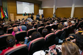 Conferencia de Miguel Ríos "La música como testimonio de la Transición" del ciclo "Historia, documentos y sociedad". Edificio del Rectorado. Abril de 2019