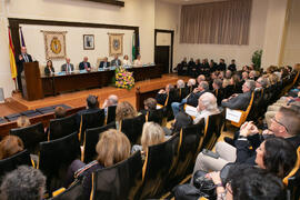 Intervención de Eduardo de Teresa Galván. Celebración de San Lucas. Facultad de Medicina. Noviembre de 2019