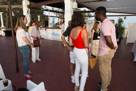 Firma de libros de César Brandon. Festival benéfico en los Baños del Carmen. Cursos de Verano de la Universidad de Málaga. Málaga. Julio de 2018