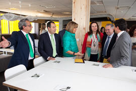 Visita a las instalaciones de 'Link by UMA-ATECH' tras su inauguración. Edificio 'The Green Ray'. Abril 2015