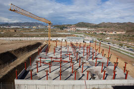 Construcción del Instituto de Hortofruticultura Subtropical y Mediterránea. Campus de Teatinos. Octubre de 2015