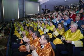 Público asistente al solemne Acto de Apertura del Curso Académico 2022/2023 de las Universidades Andaluzas. Escuela Técnica Superior de Ingeniería Informática y Telecomunicaciones. Septiembre de 2022