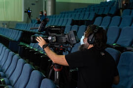 Concierto de Bandas Sonoras de la 30 edición de Fancine de la Universidad de Málaga. Auditorio de la Escuela Técnica de Ingeniería de Telecomunicaciones e Informática. Noviembre de 2020