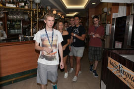 Visita guiada por el centro histórico. Olimpiada Española de Economía, Fase Nacional. Café Central. Málaga. Junio de 2015