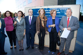 Visita oficial de la Ministra Cristina Garmendia al nuevo edificio de Bioinnovación de la UMA ubicado en el PTA. Octubre de 2009