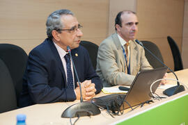 Presentación del programa de intercambio de emprendedores en el Encuentro de rectores de Brasil, Portugal y España. Edificio The Green Ray. Octubre de 2015