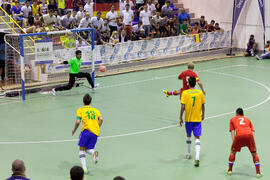 Partido Rusia contra Brasil. 14º Campeonato del Mundo Universitario de Fútbol Sala 2014 (FUTSAL). Antequera. Julio de 2014