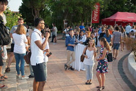 Fiesta de bienvenida a los alumnos de intercambio internacional de la Universidad de Málaga. Jardín botánico. Octubre de 2016