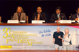 Conferencia "Nuevos Entornos". 3º Congreso Internacional de Actividad Físico-Deportiva para Mayores de la Universidad de Málaga. Palacio de Ferias y Congresos de Málaga. Marzo de 2009