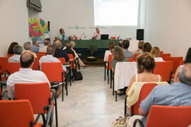 Conferencia de Juan Antonio Corbalán. Curso "El aceite de oliva, salud, cultura y riqueza de los pueblos mediterráneos". Cursos de Verano de la Universidad de Málaga. Vélez Málaga. Julio de 2018