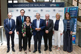 Autoridades. Conmemoración del 30 Aniversario de la Oficina de Transferencia de Resultados de Investigación de la Universidad de Málaga (OTRI). Edificio del Rectorado. Mayo de 2019