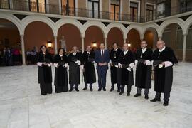 Rectores y Rectoras de las Universidades Andaluzas. Apertura del Curso Académico 2022/2023 de la Universidad de Sevilla y entrega de su medalla de oro a la Universidad de Málaga. Iglesia de la Anunciación, Sevilla. Septiembre de 2022