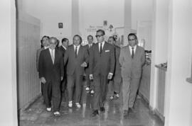 Autoridades en la inauguración del mercado municipal de El Palo. Málaga. Agosto de 1963