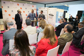 Inauguración de la IV Feria de Empleo de la Universidad de Málaga. Escuela Técnica Superior de Ingenierías Industriales. Mayo 2018