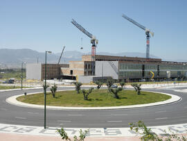 Obras de la ampliación del Campus de Teatinos. Marzo de 2008