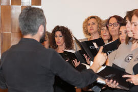 Coro Oficial de la Universidad de Málaga. Homenaje al personal que cumple 25 años de servicio en la UMA o jubilado. Paraninfo. Junio 2016