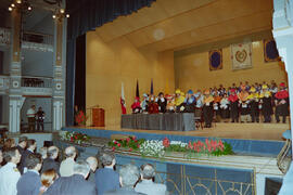 Apertura del Curso Académico 1997/1998 de la Universidad de Málaga. Teatro Cervantes. Octubre de 1997