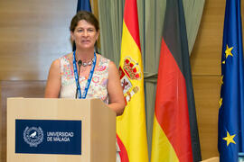 Monika Lieb. Inauguración del XXVI Encuentro Anual de la Asociación Von Humboldt de España. Edificio del Rectorado. Septiembre de 2017