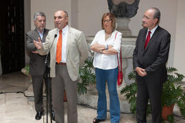 Intervención de Eugenio José Luque. Inauguración de la exposición "Málaga, 50 años de la Facultad de Económicas". Sociedad Económica Amigos del País. Junio de 2015