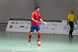 Partido España contra Portugal. 14º Campeonato del Mundo Universitario de Fútbol Sala 2014 (FUTSAL). Antequera. Julio de 2014