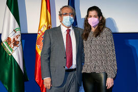 Toma de posesión de María Moreno Oliva como nueva profesora titular del Área de Química Física de la Universidad de Málaga. Paraninfo. Diciembre de 2021