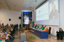 José Ángel Narváez en la segunda sesión de investidura de nuevos doctores por la Universidad de Málaga. Paraninfo. Marzo de 2017