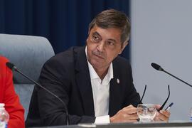 Teodomiro López. Debate electoral entre los candidatos a Rector de la Universidad de Málaga. Escuela Técnica Superior de Ingeniería Informática y Telecomunicaciones. Noviembre de 2023