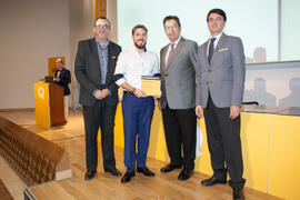 Entrega de becas. V Foro Arquia/Próxima 2016: Futuro Imperfecto. Paraninfo. Octubre de 2016