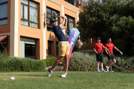 Jugador de la Universidad de Málaga. Campeonato Europeo de Golf Universitario en Antequera Golf. Antequera. Junio de 2019