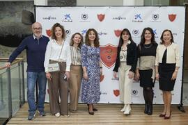 Foto de grupo. I Premios del Aula de Economía y Deporte de la Universidad de Málaga. Edificio del Rectorado. Febrero de 2024