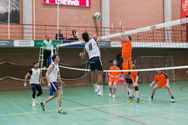 Partido masculino Universidad de Málaga - Universidad de Vigo. Campeonato de España Universitario de Voleibol. Complejo Polideportivo Universitario. Abril de 2018