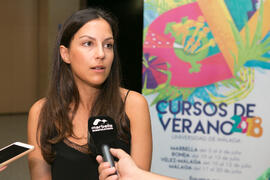 María Teresa Otero. Curso "Influencers, camino al éxito". Cursos de verano 2018 de la Universidad de Málaga. Marbella. Julio de 2018
