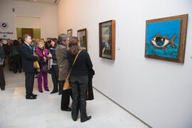 Inauguración de la exposición de Lorenzo Saval. Rectorado. Enero de 2008