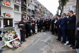 Entierro de Eugenio Chicano. Cementerio de Vélez-Málaga. Noviembre de 2019