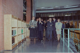 Inauguración de la Facultad de Psicología y la Biblioteca General por parte de la Infanta Elena. Campus de Teatinos, Málaga. Diciembre de 1993