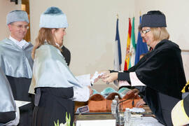 Investidura de nuevos doctores por la Universidad de Málaga. Paraninfo. Febrero de 2012
