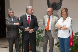 Intervención de Francisco de la Torre. Inauguración de la exposición "Málaga, 50 años de la Facultad de Económicas". Sociedad Económica Amigos del País. Junio de 2015