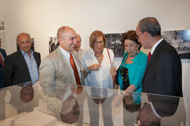 Inauguración de la exposición "Málaga, 50 años de la Facultad de Económicas". Sociedad Económica Amigos del País. Junio de 2015
