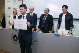 Jesús Caravaca. Acto de la Fundación Lágrimas y Favores. Entrega de los Premios de Investigación de la Cátedra de Estudios Cofrades. Rectorado. Abril de 2019