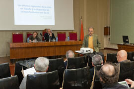 Conferencia de Juan Ramón Cuadrado Roura. Encuentro del grupo "EconomistasXAndalucía". Facultad de Ciencias Económicas y Empresariales. Diciembre de 2014