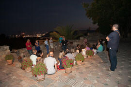 Visita nocturna tematizada a la Alcazaba. Olimpiada Española de Economía, Fase Nacional. Alcazaba de Málaga. Junio de 2015