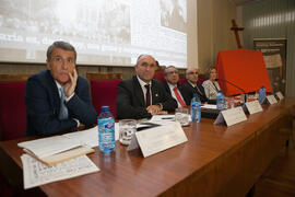 Mesa presidencial del acto conmemoración del 50 Aniversario de la Facultad de Económicas. Facultad de Ciencias Económicas y Empresariales. Octubre de 2015