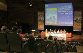 Acto de Inauguración del 2º Congreso Internacional de Actividad Físico-Deportiva para Mayores de la Universidad de Málaga. Palacio de Ferias y Congresos de Málaga. Marzo de 2007