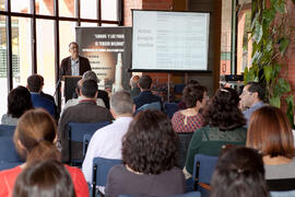 Inauguración de la exposición 'Libros y luz para el tercer milenio'. Biblioteca General. Abril 2015