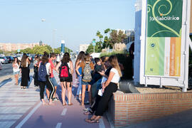 Welcome to UMA. Bienvenida a los alumnos de intercambio internacional de la Universidad de Málaga. Jardín botánico. Octubre de 2017
