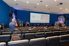 Lectura de lección inaugural. Apertura del Curso Académico 2020/2021 de la Universidad de Málaga. Paraninfo. Septiembre de 2020